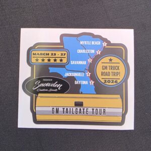 2026 GM Tailgate Tour Logo Sticker